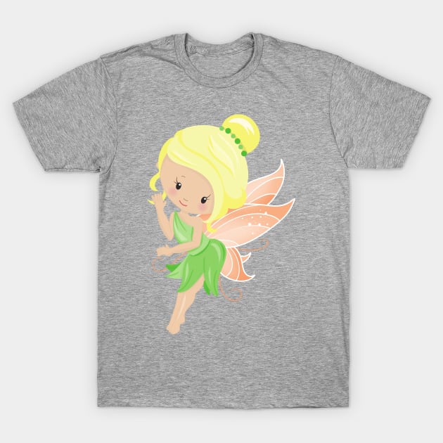 Forest Fairy, Magic Fairy, Cute Fairy, Blonde Hair T-Shirt by Jelena Dunčević